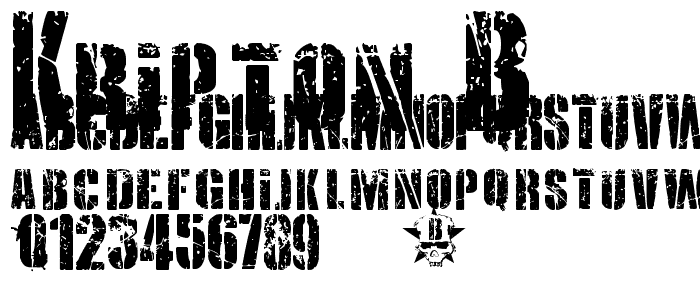 KRIPTON B font